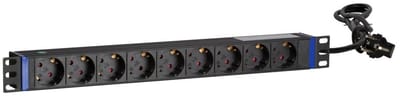 DSIT 19 inch 9 voudige stekkerdoos - geschikt voor serverkast - patchkast en flightcase