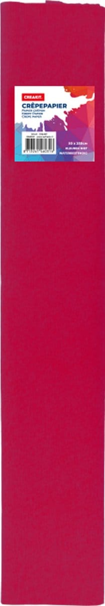 CREAKIT. Crêpepapier – 50 x 250 cm – Knutselen voor Kinderen en Volwassenen – Knutselpapier – Gekleurd Tekenpapier – Vloeipapier – Crepe Papier – Bordeauxrood