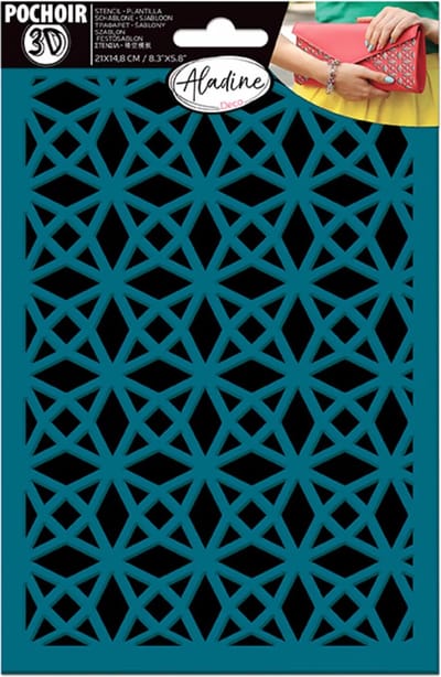 Aladine 3D Sjabloon A5 Geometrisch - Zelfklevend knutselmateriaal.