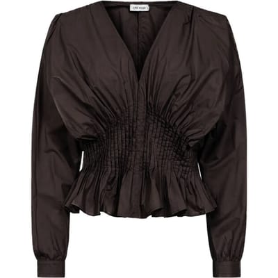 Copenhagen Muse Cmpoplin-blouse Blouses Dames - Bruin - Maat L