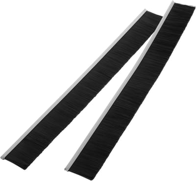 Brievenbus Borstelreiniger - Afichtingsstrip Nylon - Stof Vocht Wering - Eenvoudige Installatie - 30x3.5cm - Zwart