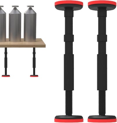 Montagesteunen Kast - Kastlifter Ondersteuning - Zware Lasten Tillen - Verstelbare Telescoopstang - 18-45 cm - 2 Stuks