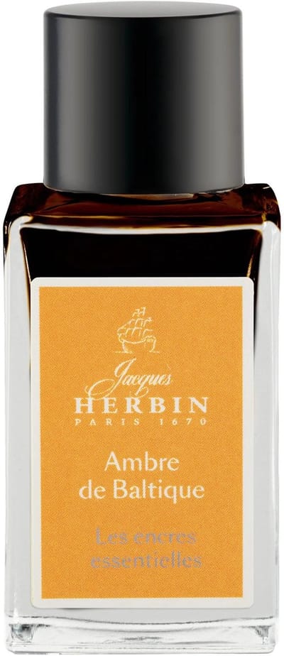 Jacques Herbin Vulpen inkt - Inktfles Essentielles - Ambre de Baltique - 15 ml - Oranje