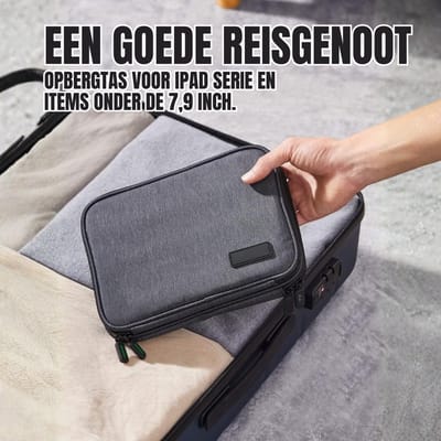 QORA® Kabel Organiser Tas - Organizer Tas - Zwart- 24cm x 5cm x 17cm