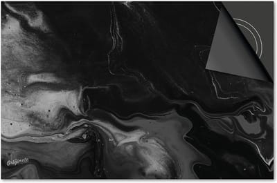 Inductie beschermer 60x60 - afdekplaat inductie mat - Dietrix Kookplaat beschermer - Exclusief - Marmer - Grijs Paint
