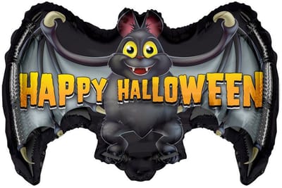 Happy Halloween Vleermuis Folie Ballon 60 cm