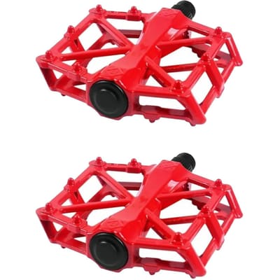 Mountainbikepedalen Aluminiumlegering Stabiel Hol Ontwerp Lichtgewicht Hoge Sterkte Breed Racefiets rood