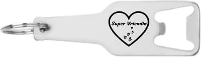 Akyol - super vriendin flesopener - Vriendin - vriendschap - vriendinnen cadeaus - vriendin - leuk kado voor je vriendin om te geven - 105 x 25mm