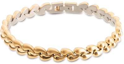 Boccia Titanium 03056-03 Dames Armband - Schakelarmband - Sieraad - Zilverkleurig - Fantasie - 8 mm breed - 20 cm lang