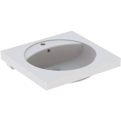 Geberit Preciosa washbasin 60 x 55 cm with tap hole and overflow 253200000
