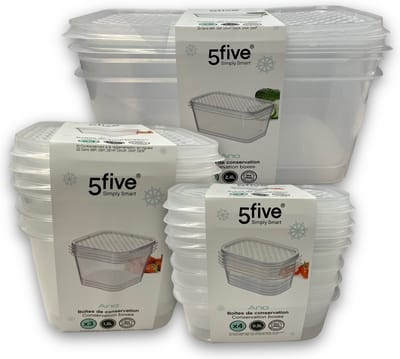 5Five® Simply Smart Ano set bewaardozen - vershoudbakjes 9 stuks