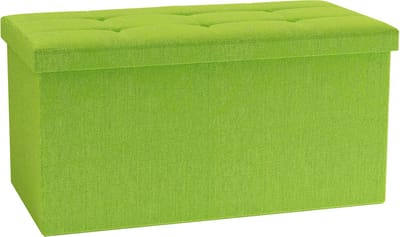 VCM Stoff Sitzbank | Maße ca. H. 38 x B. 76 x T. 38 cm | Kiste für flexiblen Einsatz in allen Wohnräumen | Aufbewahrungsbox | Sitztruhe - Boxas