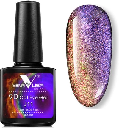 Venalisa UV Cat Eye Gellak - 7.5 ml - J11 - Glitter Gellak - Cat Eye Gellak - Gellak Cat Eye - Gellak Kleuren - Venalisa Gellak - Gellak Nagellak