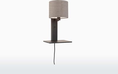 GOOD&MOJO Wandlamp Andes - Bamboe Zwart/Taupe - 19x24x36cm - Binnen Scandinavisch,Bohemian