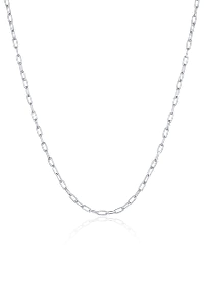 KUZZOI - Halsketting - Herren Gliederkette Oval Basic Fein 925 Silber - Heren