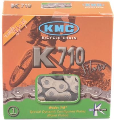 Ketting Kmc 1/8 K710 Koolchain Zilver/Zwart Singlespeed