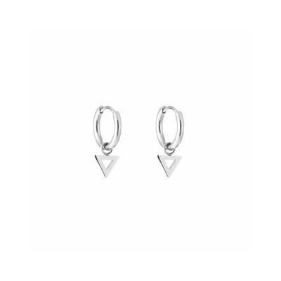 House of Jewels - Open Driehoek Oorringen - Stainless Steel - Edelstaal