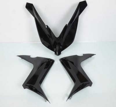 Kit carénage TNT pour Scooter Yamaha 125 Xmax 2014 à 2017 10 pieces noir brillant Neuf