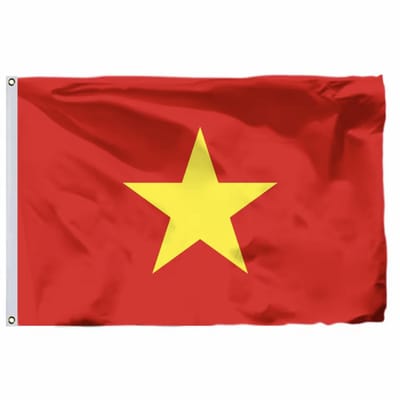 Vietnamese vlag - Vlag van Vietnam - Cờ đỏ sao vàng - 150/90CM - Polyester - WK - Landen - Vlaggen - CHPN