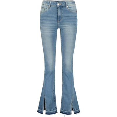 RAIZZED Faye Split Jeans Mid Blue Stone Größe: W23L32 | Ausgestellte Hosen Outlet | Damen | Blau