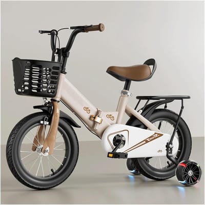Kinderfiets - Loopfiets Rijfiets - Buiten Spelen - Opvouwbaar Frame - 18 inch - Kaki