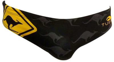Turbo Australia Kangaroo Signal Zwemslip Zwart 5XL Man