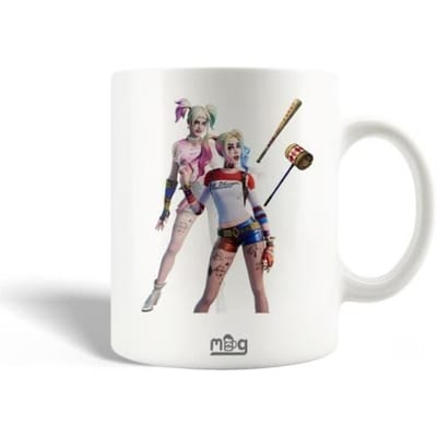 Keramische Mok - Fortnite - Harley Quinn - 30cl - Vaatwasmachinebestendig - Wit
