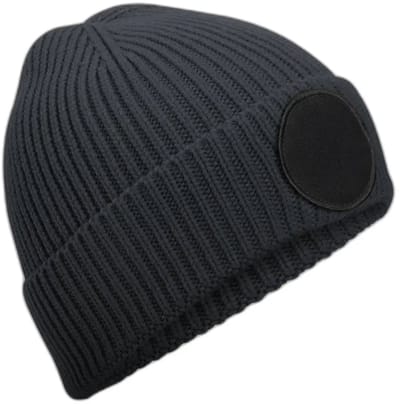 Circular Fashion Patch Beanie – Graphite Grey/Black One Size