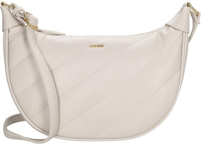Charm London Via Dante Schoudertas - Crossbody - Schouderband - Praktisch - Stijlvol - Crème