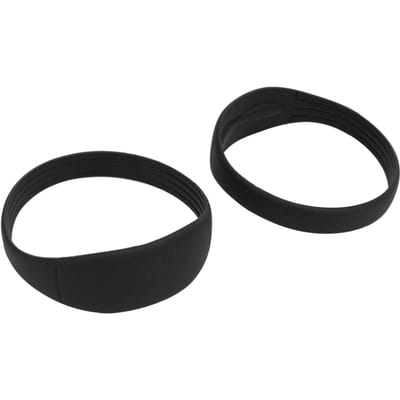 2 STuks Patella Kniebrace Band Siliconen Patellapees Stabilisator Band Elastische Brace met Draagbare Tas voor Basketbal Black