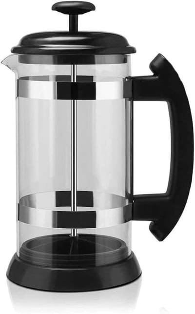 Koffiezetapparaat - Franse pers - Verse koffie zetten - Maximale smaak extractie - 1 Liter - Zilver