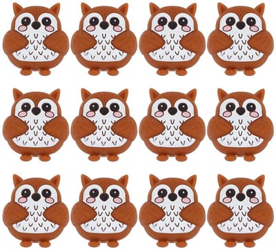 Siliconen kralen cartoon dier siliconen focale kralen grote hoeveelheid uil gevormde kralen bedeltje voor kralen pennen sleutelhanger sieraden maken DIY Thanksgiving terug naar