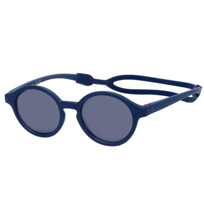 Kinderzonnebril Blauw met hoofdband 10mnd-4jr - 100% UV cat 3