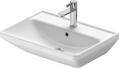 Duravit D-Neo wastafel 60x44x16.5cm 1 kraangat rechthoek Keramiek Wit