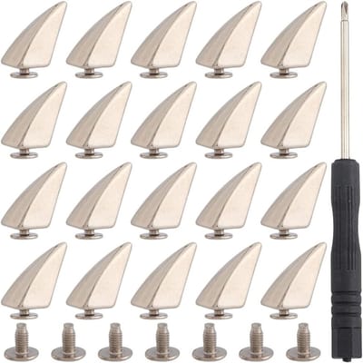 Schroefnieten met Draakklauwen voor Leder en Metaal - Decoratieve Punk Spikes en Stuts voor Kleding, Schoenen en Handwerk - Zilveren Rug Knoppen en Gordels