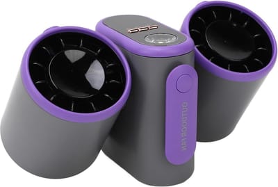 Portable Hip Fan with Light - 3 Speeds Cooling Belt Fan 8000MAh - Rechargeable Turbo USB Fan - Ideal for Clothes Shirt Farm Hiking