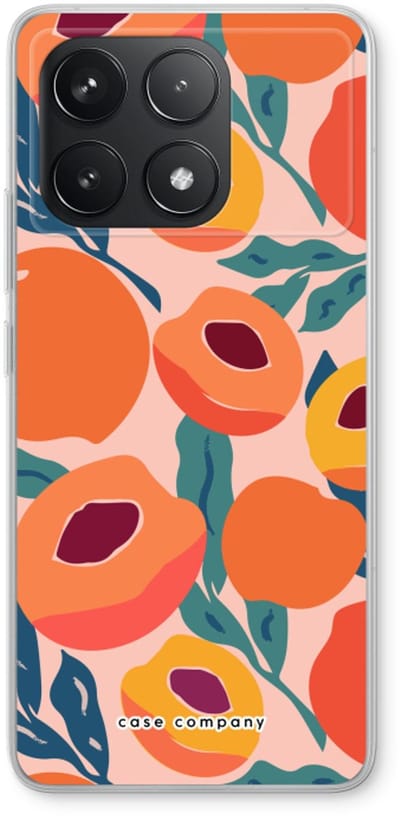 Case Company® - Hoesje geschikt voor Xiaomi Poco F6 Pro hoesje - Perzik - Soft Cover Telefoonhoesje - Bescherming aan alle Kanten en Schermrand