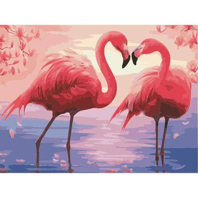 Peinture diamant flamant rose, point de croix, broderie complète circulaire, strass de paysage, vente 30X40CM