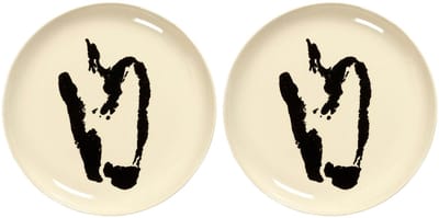 Serax - Ottolenghi Feast - Bord M - Wit/Zwart - 22 Ø - 2 stuks