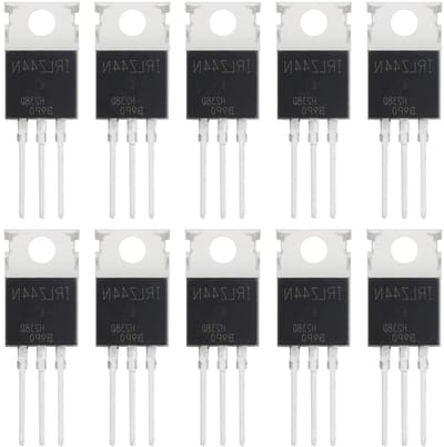 MOSFET Transistors - N-kanaal - Elektronische Projecten - Lage Inschakelweerstand - 10 Stuks - Niet Van Toepassing