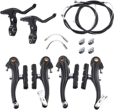 V-remset aluminium compleet voor fiets - geschikt voor mountainbike, racefiets, vouwfiets en hybride