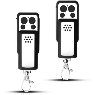 Twee afstandsbedieningen voor automatisering van toegangscontrole – geschikt voor Avidsen 114253, 104257, 104250 – compact schuifontwerp, 4 kanalen, stabiel signaal, eenvoudig te klonen.