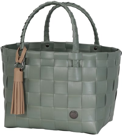 Handed By - Handtas - Shopper - City Bag - Tas - Werktas - Lunchtas - Kantoortas - Kwastje/tassel - saliegroen - sage green