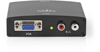 Nedis HDMI-Converter - VGA Female / 2x RCA Female - HDMI Output - 1-weg - 1080p - 1.65 Gbps - Aluminium - Antraciet