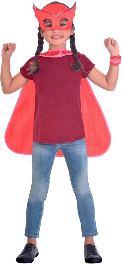 Amscan Kostuum Pj Masks Meisjes Rood/roze 4-8 Jaar 3-delig
