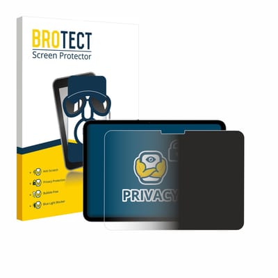 BROTECT - privacy screenprotector voor Apple iPad Pro 11" 2025 (Landschapsmodus) - Folie Beschermfolie Blauwlichtfilter