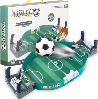 Outtec® Mini Tafelvoetbal, Voetbalspel, Rafelvoetbalspel, Voetbalspeelgoed, Tafelvoetbaltafel - 57 x 28 cm - voor Kinderen en Volwassenen - Speelgoed