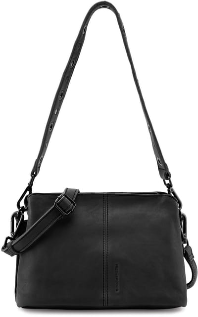 FREDsBRUDER Leren Schoudertas Me and My Bag Shoulderbag Black Zwart