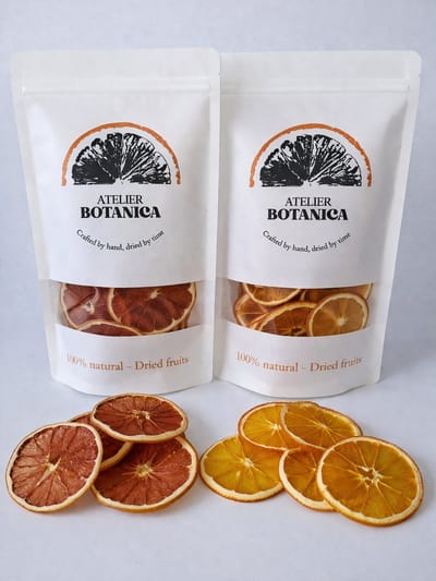 Gedroogde sinaasappel schijfjes en pompelmoes schijfjes 2 x 100g – cocktail en mocktail garnering, thee, decoratie