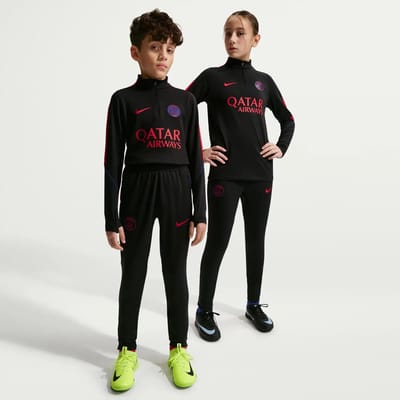 Nike Paris Saint Germain Strike Trainingsbroek 2026 - Black/Global Red - Maat S (128-137) - Kids